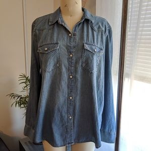 GAP | denim button down shirt